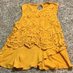Cute kids yellow tank top